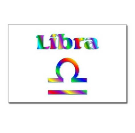 libra sign rainbow